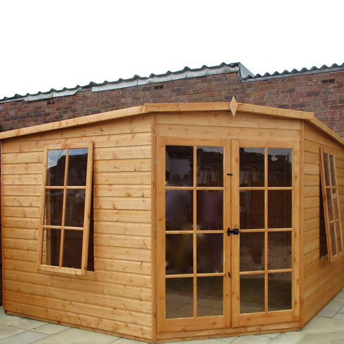 Loxley 10' x 10' Oxhill Corner Summer House | Sheds.co.uk
