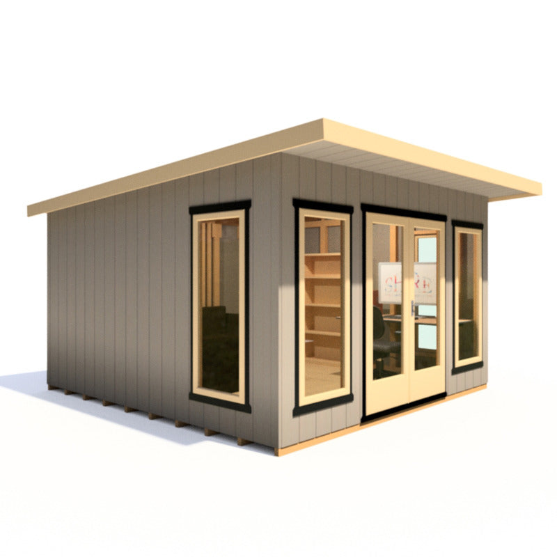 Loxley 12' x 12' Wembley Insulated Garden Room | Sheds.co.uk