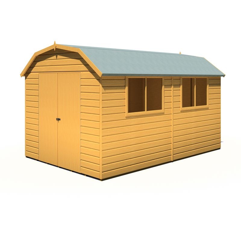 Loxley 12' x 8' Double Door Shiplap Barn | Sheds.co.uk