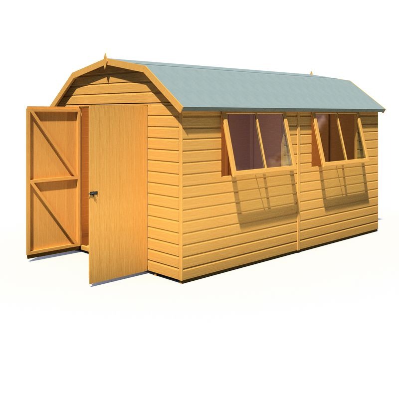 Loxley 12' x 8' Double Door Shiplap Barn | Sheds.co.uk