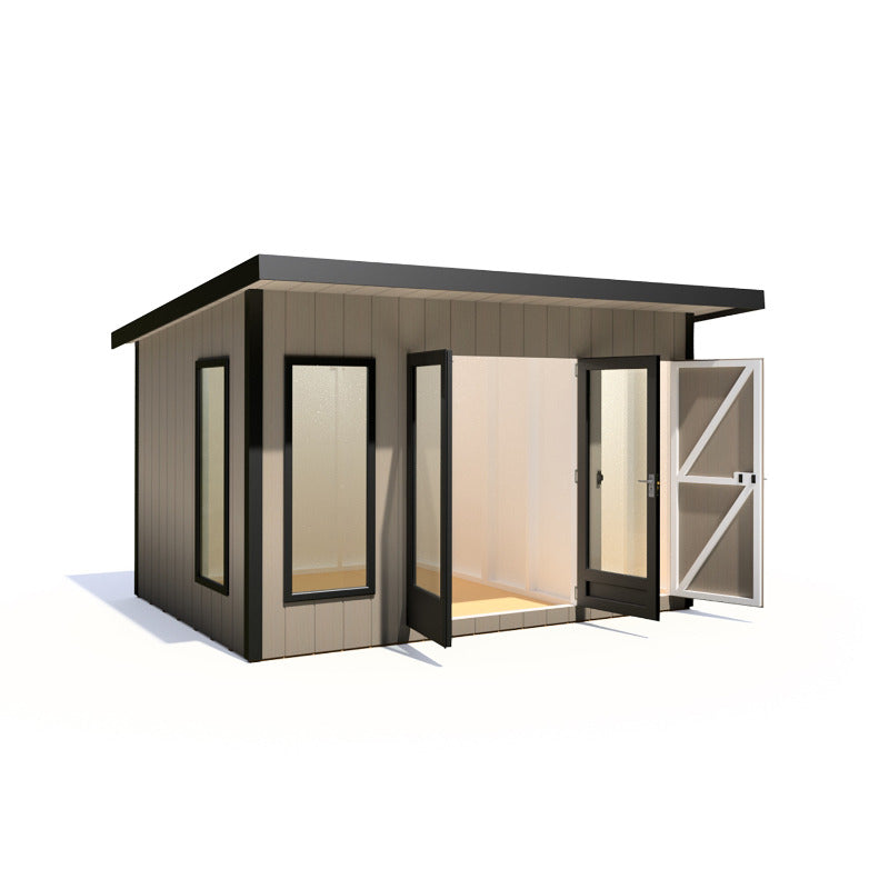 Loxley 12' x 8' Wembley Insulated Garden Room With Side Shed | Sheds.co.uk
