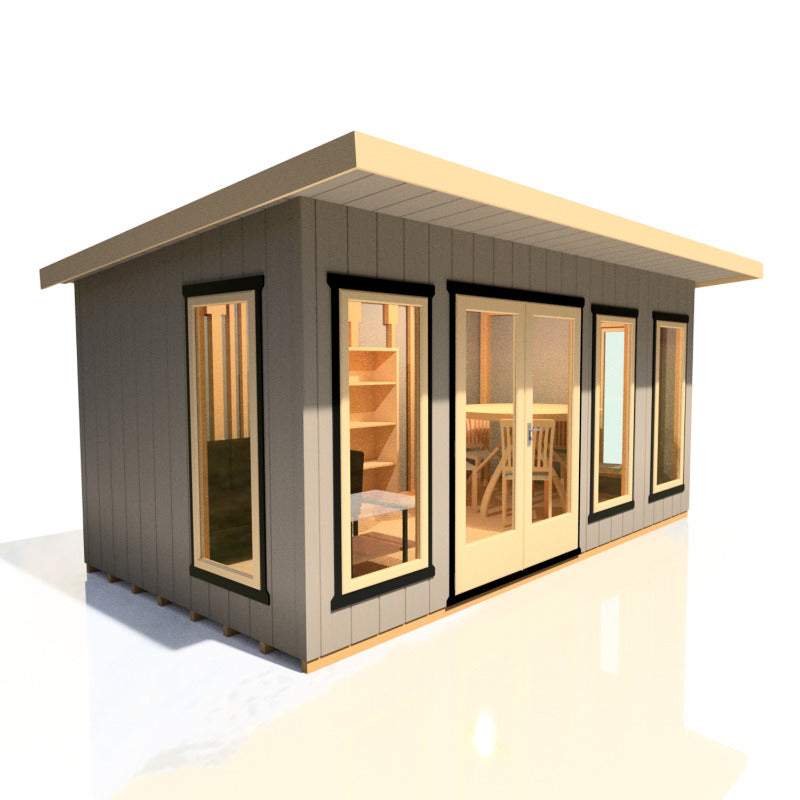 Loxley 16' x 8' Wembley Insulated Garden Room | Sheds.co.uk