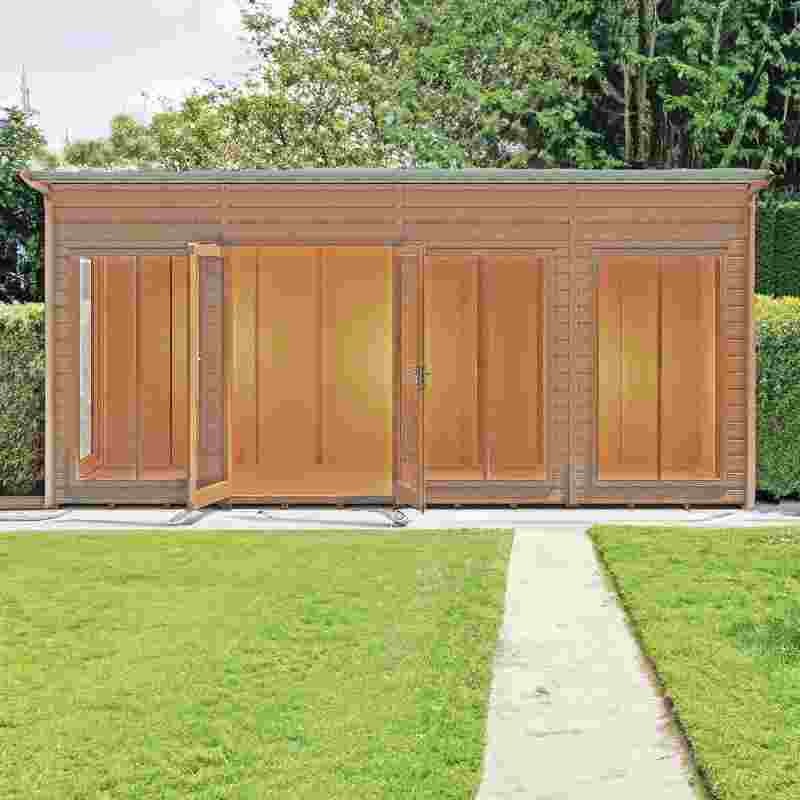 Loxley 16' x 8' Stanton Summer House | Sheds.co.uk