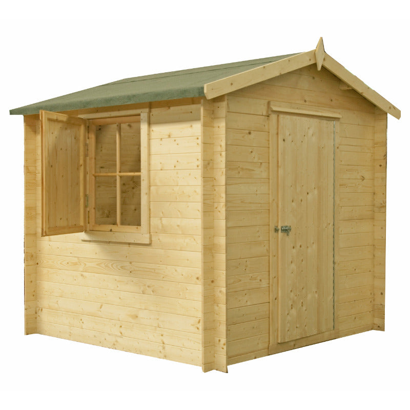 Loxley 2.1m x 2.1m Marlow Log Cabin - 19mm | Sheds.co.uk