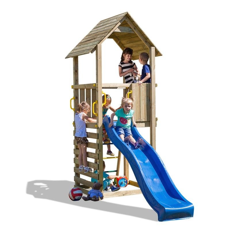 Loxley 4' x 10' Climbing Tower Fortress & Slide | Sheds.co.uk