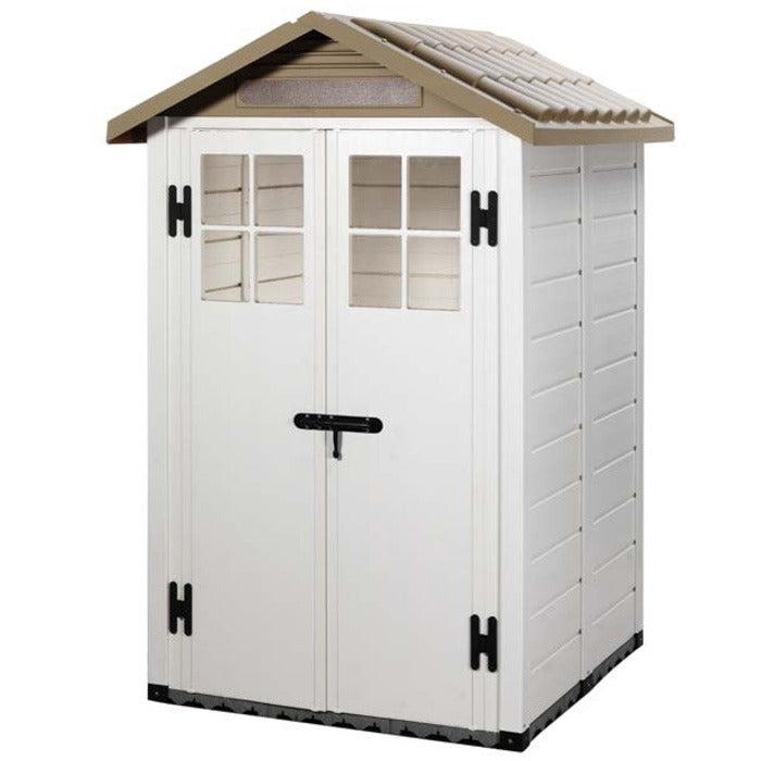 Loxley 4' x 4' Plastic Mediterranean Apex Shed | Sheds.co.uk
