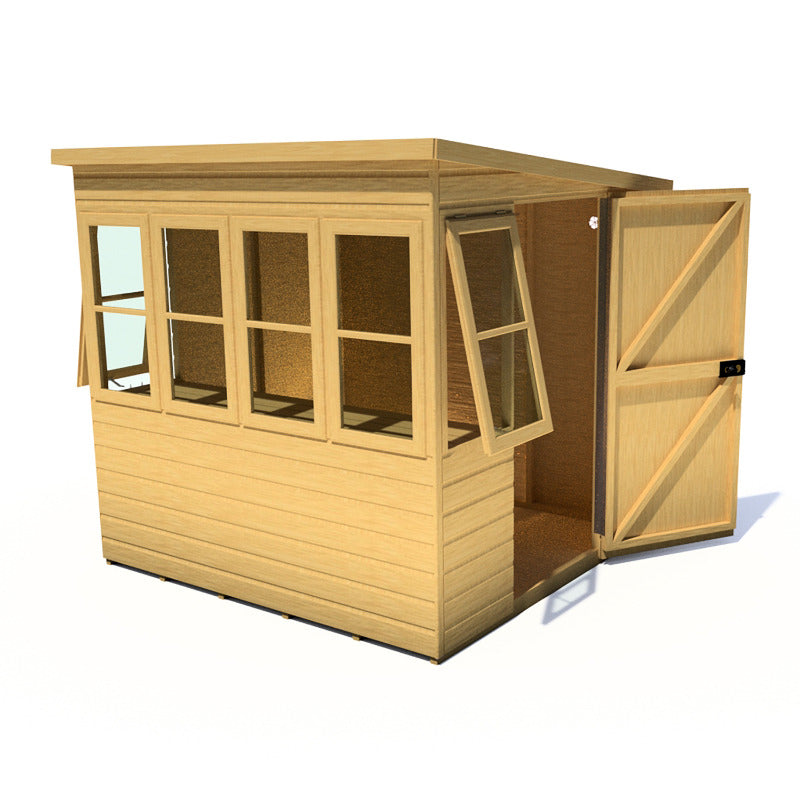 Loxley 6' x 6' Shiplap Sun Pent Shed | Sheds.co.uk