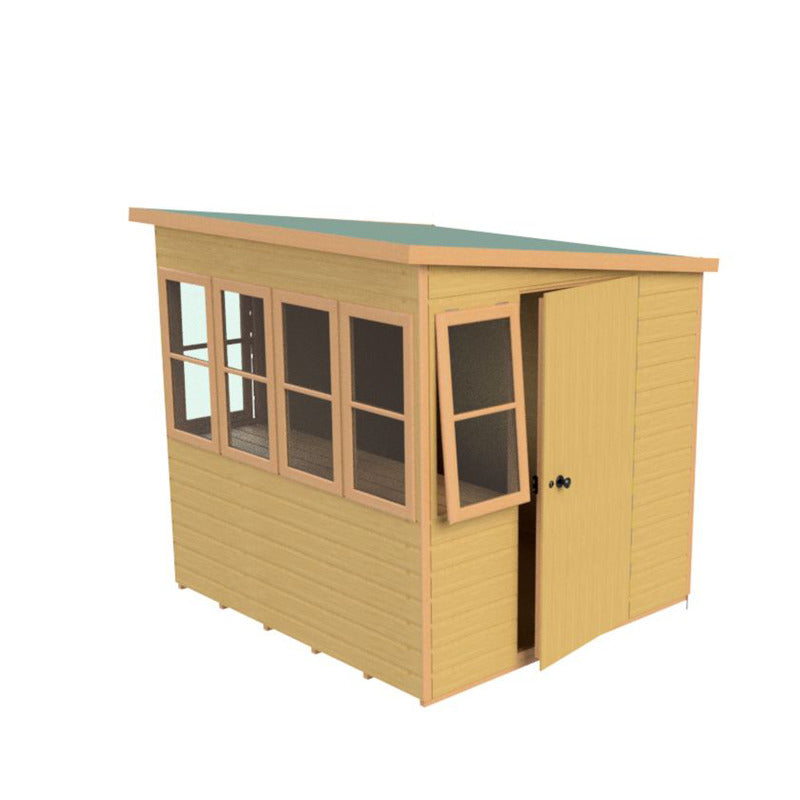 Loxley 6' x 6' Shiplap Sun Pent Shed | Sheds.co.uk