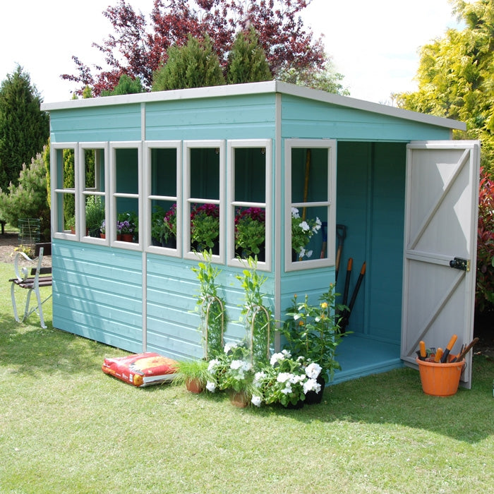 Loxley 6' x 10' Shiplap Sun Pent Shed | Sheds.co.uk
