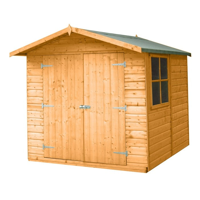 Loxley 7' x 7' Double Door Shiplap Apex Shed | Sheds.co.uk