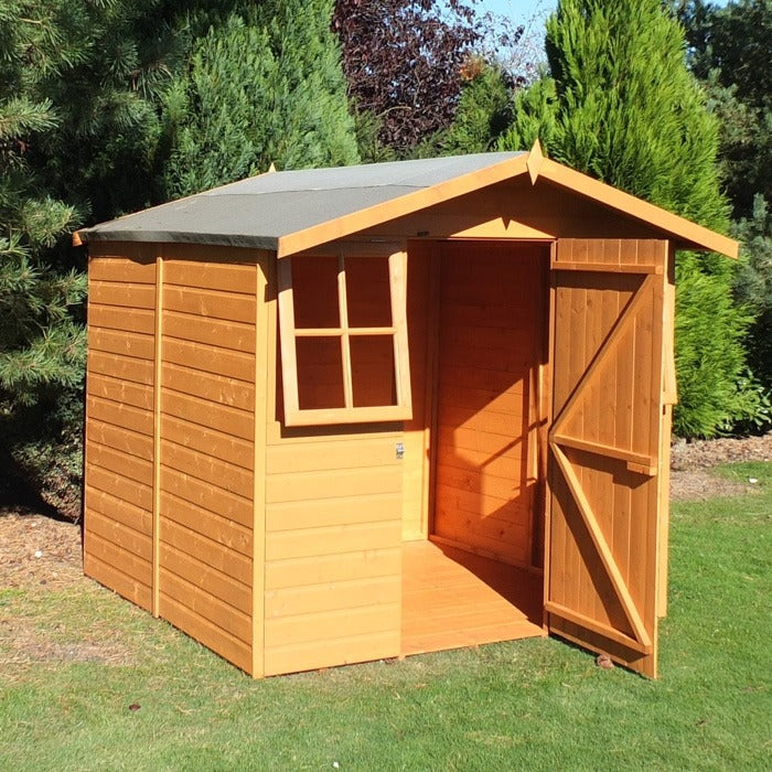 Loxley 7' x 7' Traditional Shiplap Apex Shed | Sheds.co.uk