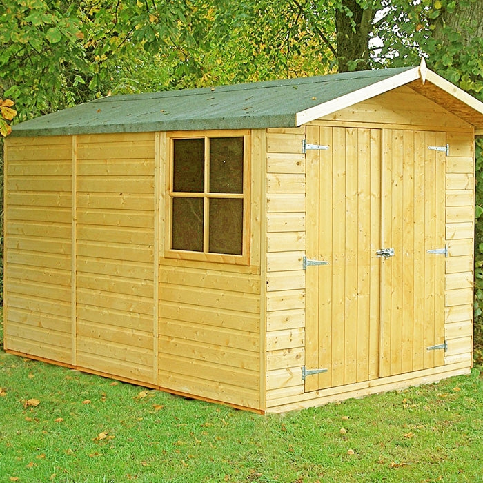 Loxley 7' x 10' Double Door Shiplap Apex Shed | Sheds.co.uk