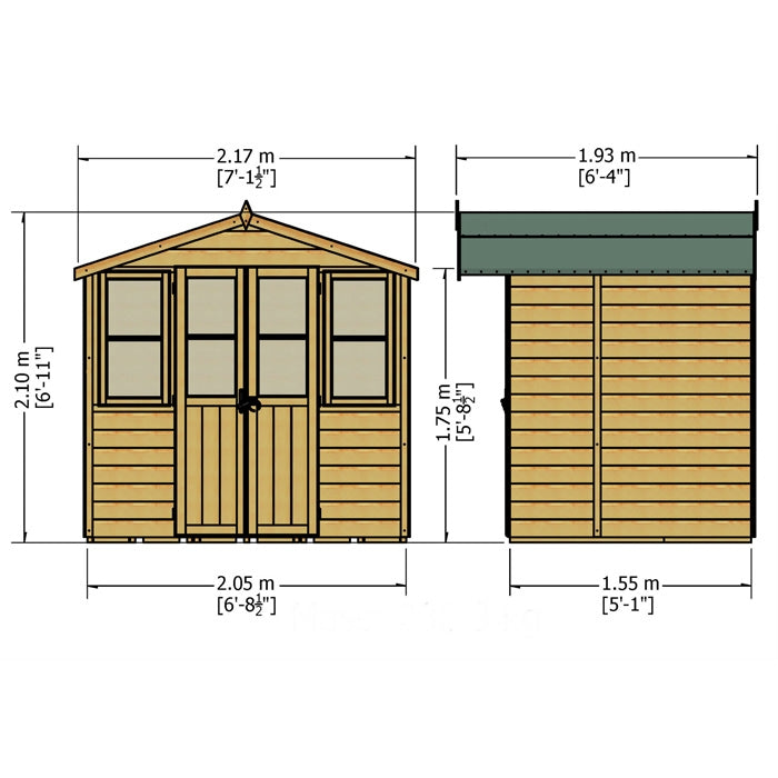 Loxley 7' x 5' Tetbury Summer House | Sheds.co.uk