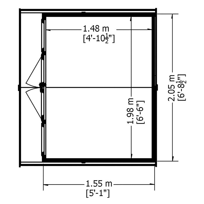 Loxley 7' x 5' Tetbury Summer House | Sheds.co.uk