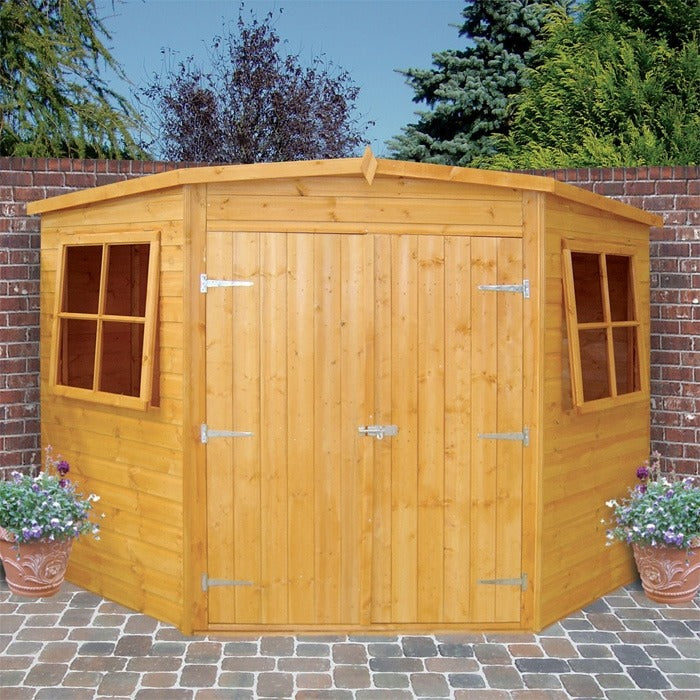 Loxley 7' x 7' Shiplap Corner Shed | Sheds.co.uk