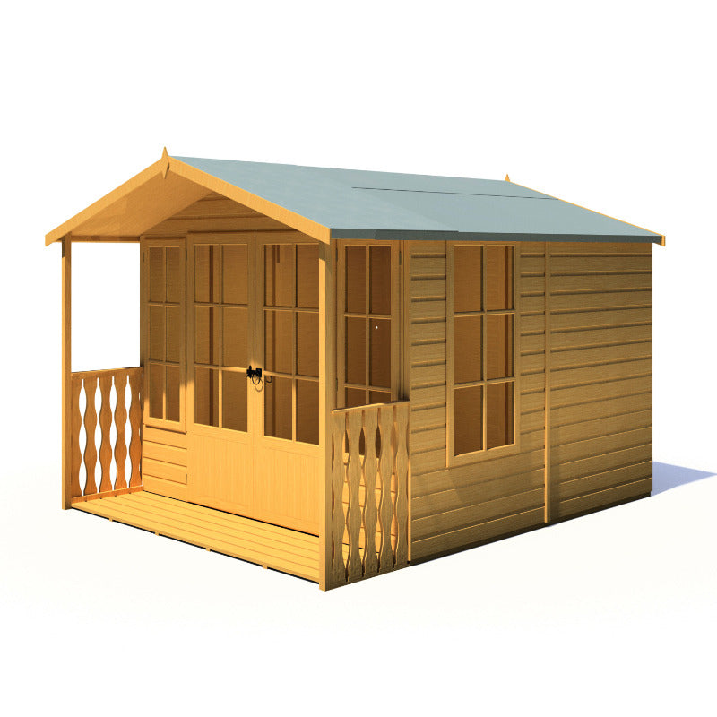 Loxley 8' x 10' Ashwater Summer House With Veranda | Sheds.co.uk