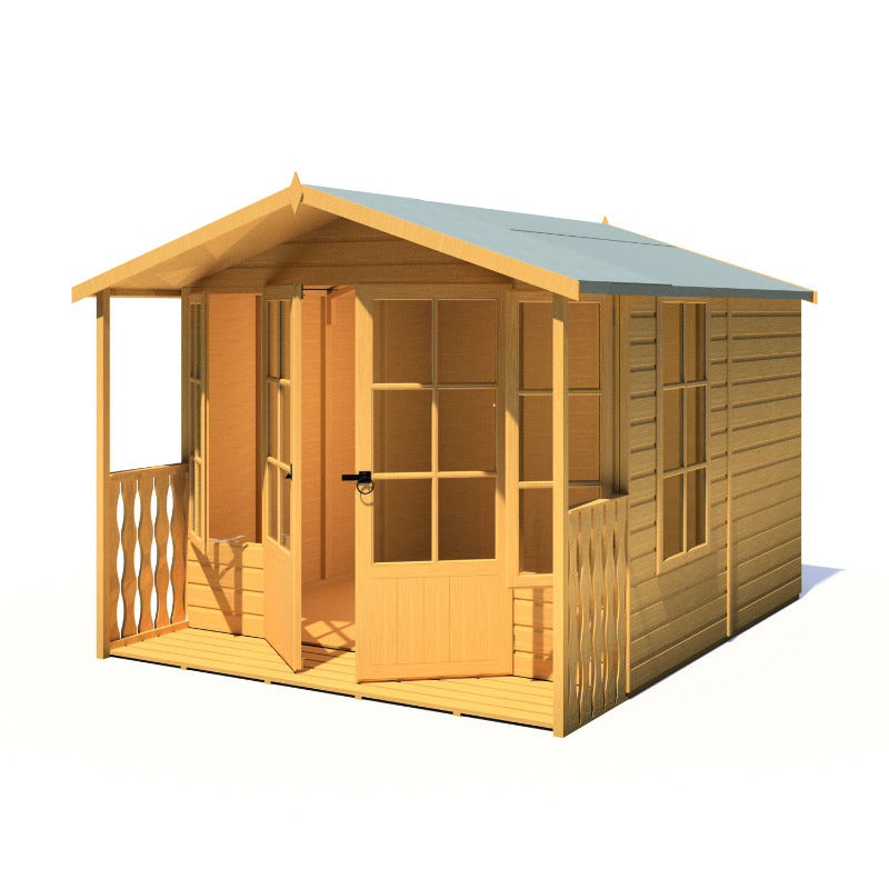 Loxley 8' x 10' Ashwater Summer House With Veranda | Sheds.co.uk