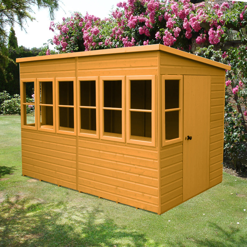 Loxley 8' x 10' Shiplap Sun Pent Shed | Sheds.co.uk