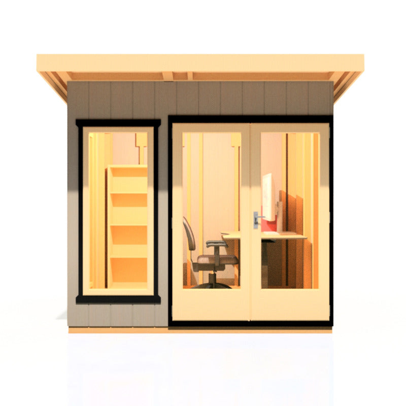 Loxley 8' x 8' Wembley Insulated Garden Room | Sheds.co.uk