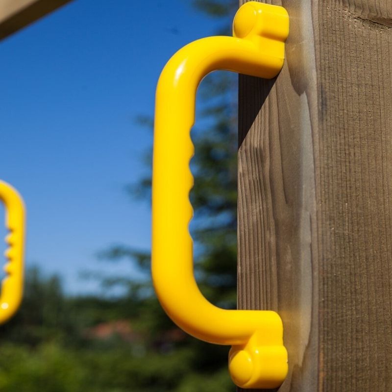 Loxley 9' x 6' Climbing Frame Rock Wall With Swing & Slide | Sheds.co.uk
