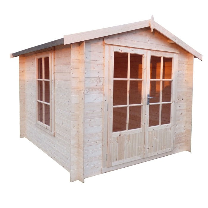 Loxley 2.4m x 2.4m Ashford Log Cabin - 19mm | Sheds.co.uk