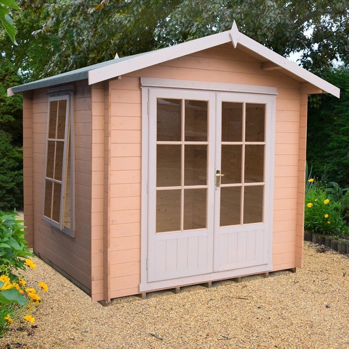 Loxley 2.7m x 2.7m Ashford Log Cabin - 19mm | Sheds.co.uk