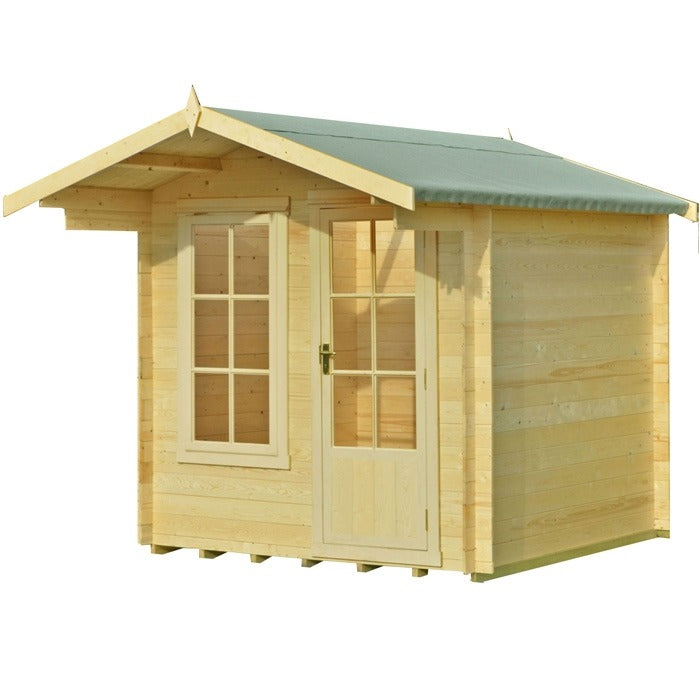 Loxley 2.4m x 2.4m Coulsdon Log Cabin - 19mm | Sheds.co.uk