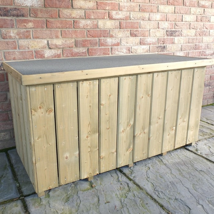 Loxley Pressure Treated Planed Log Store Chest | Sheds.co.uk