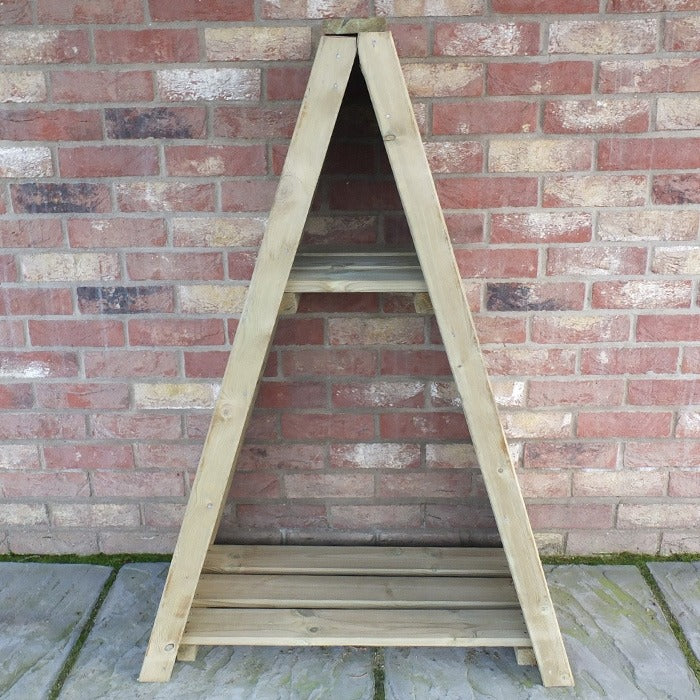 Loxley Small Tongue and Groove Triangular Log Store | Sheds.co.uk