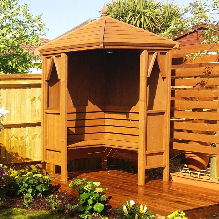 Loxley Venus Corner Arbour | Sheds.co.uk