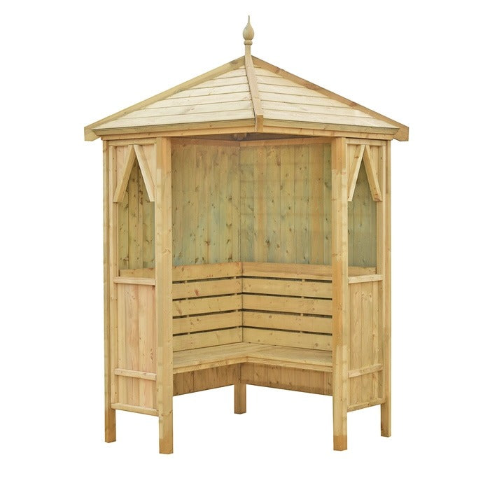 Loxley Venus Corner Arbour | Sheds.co.uk