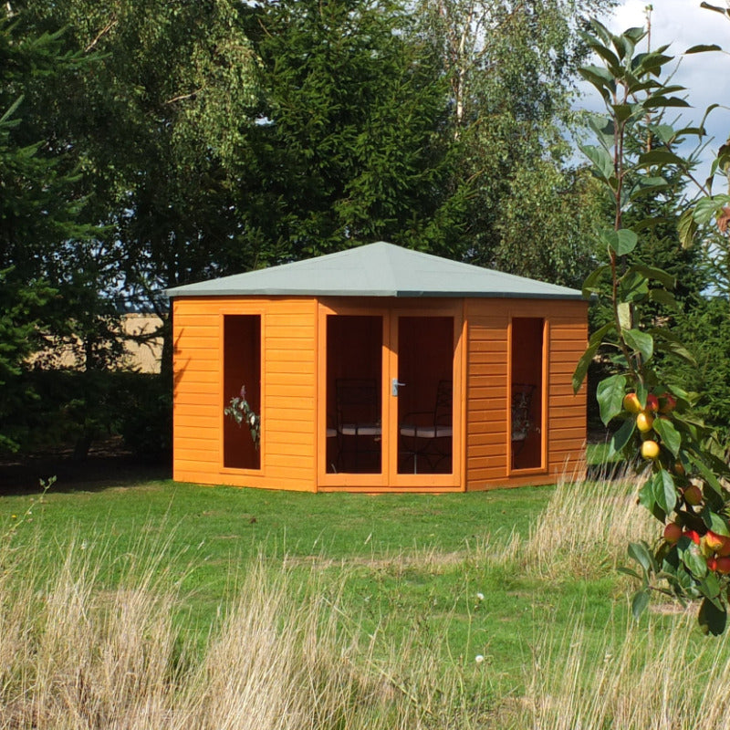 Loxley 10' x 10' Hove Corner Summer House | Sheds.co.uk