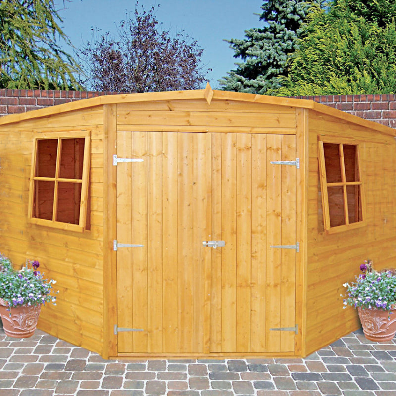 Loxley 10' x 10' Shiplap Corner Shed | Sheds.co.uk