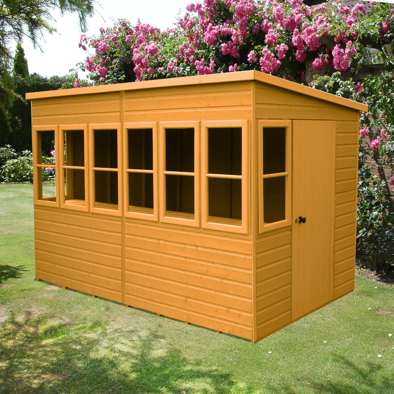 Loxley 10' x 10' Shiplap Sun Pent Shed | Sheds.co.uk