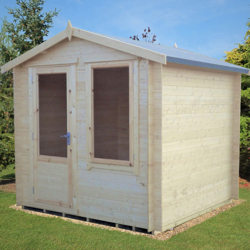 Loxley 2.4m x 2.4m Westbury Log Cabin - 19mm | Sheds.co.uk