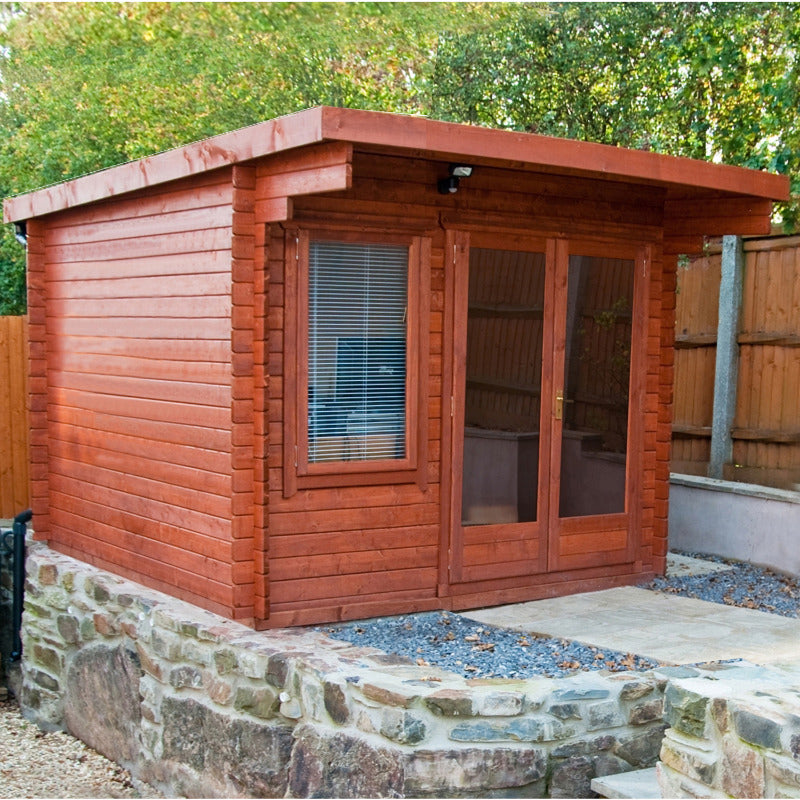 Loxley 3m x 3m Bolton Log Cabin - 28mm | Sheds.co.uk