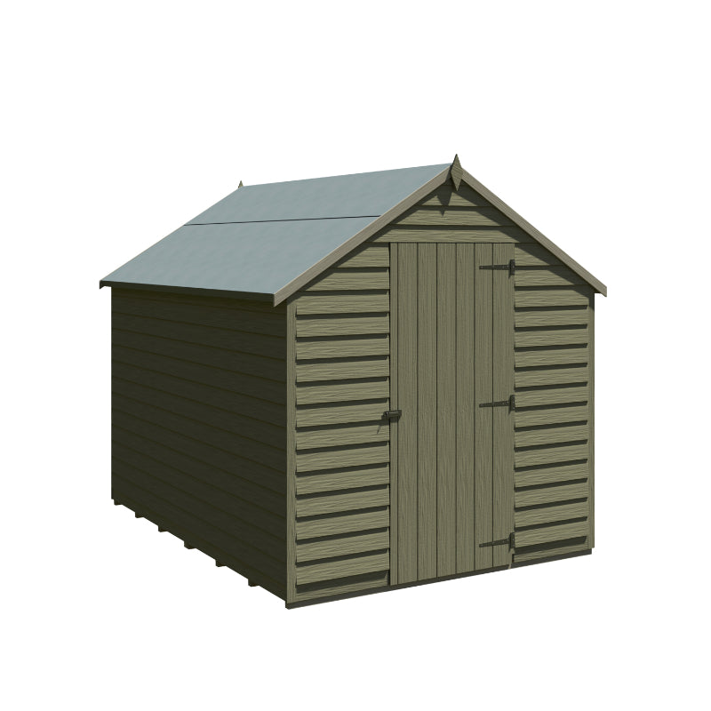 Loxley 6' x 8' Pressure Treated Overlap Apex Shed | Sheds.co.uk