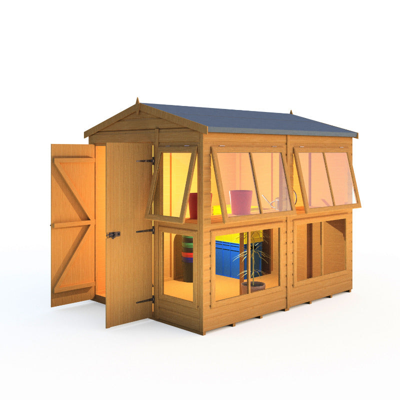 Loxley 6' x 8' Shiplap Apex Potting Shed | Sheds.co.uk