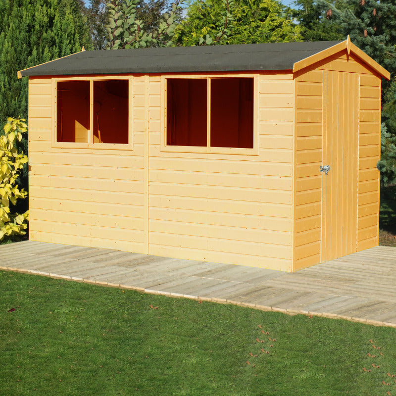Loxley 8' x 12' Premium Shiplap Apex Shed | Sheds.co.uk