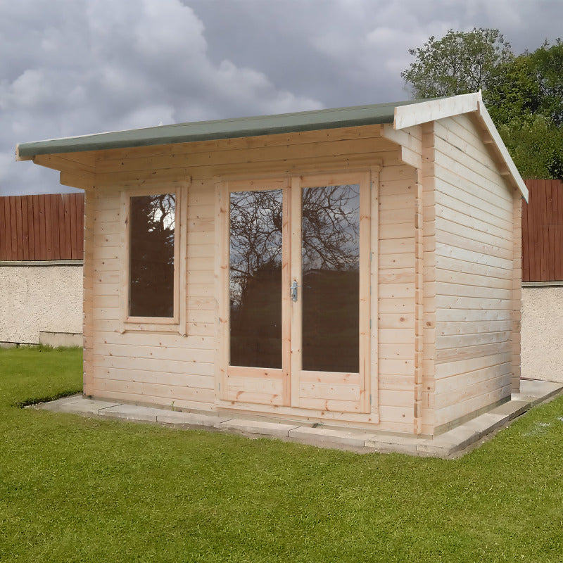 Loxley 3.6m x 2.4m Maltby Log Cabin - 28mm | Sheds.co.uk