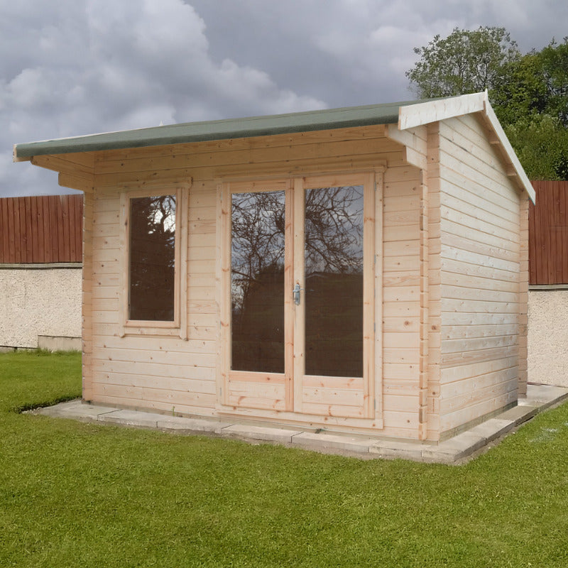 Loxley 3.6m x 3.6m Maltby Log Cabin - 28mm | Sheds.co.uk