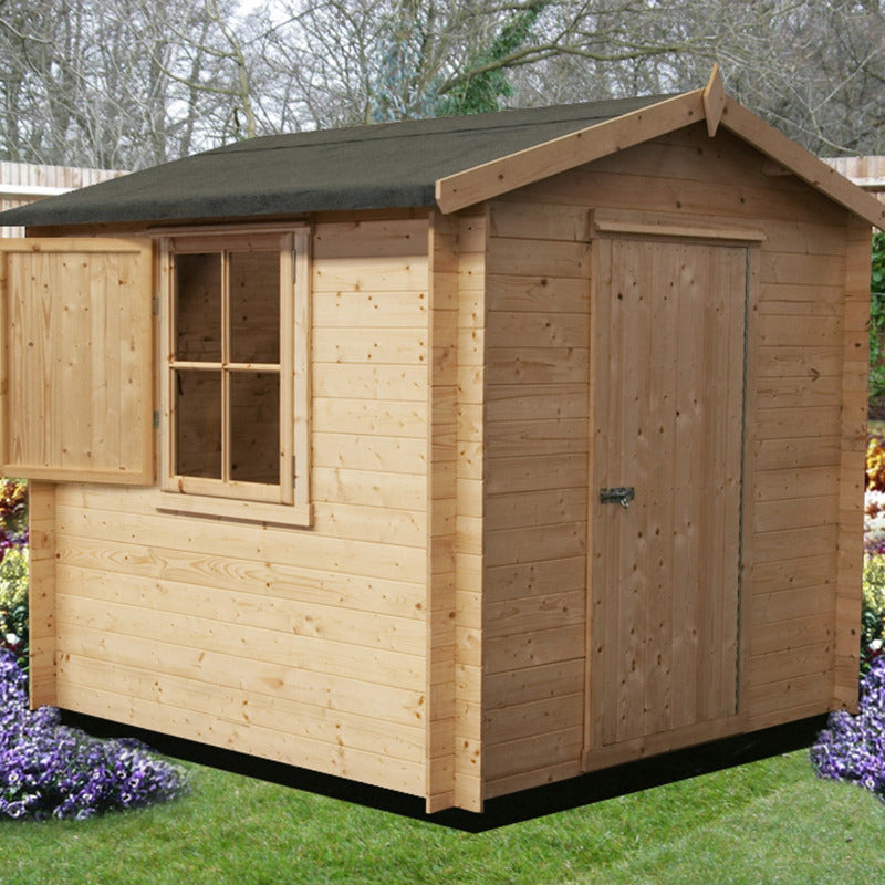 Loxley 2.4m x 2.4m Marlow Log Cabin - 19mm | Sheds.co.uk
