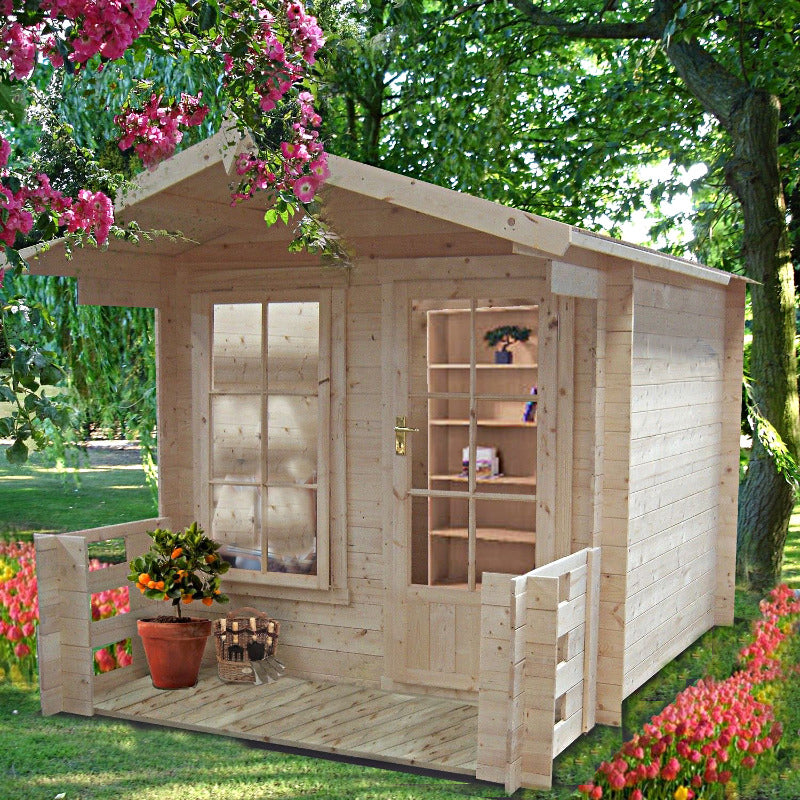 Loxley 2.1m x 2.1m Kingham Log Cabin - 19mm | Sheds.co.uk