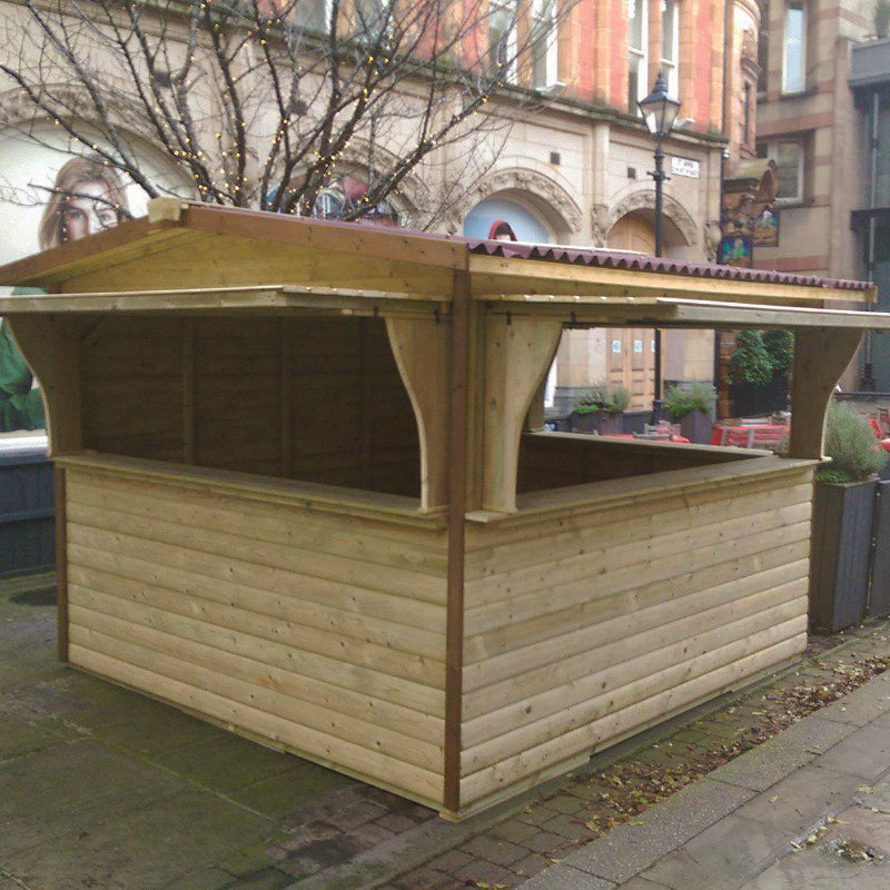 Moorvalley 10' x 10' Deluxe Loglap Triple Service Event Chalet | Sheds.co.uk
