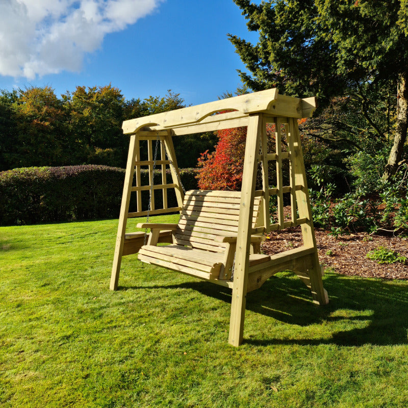 Moorvalley 2 Seater Classic Trellis Swing Seat | Sheds.co.uk