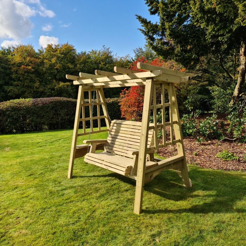 Moorvalley 2 Seater Full Trellis Swing Seat | Sheds.co.uk