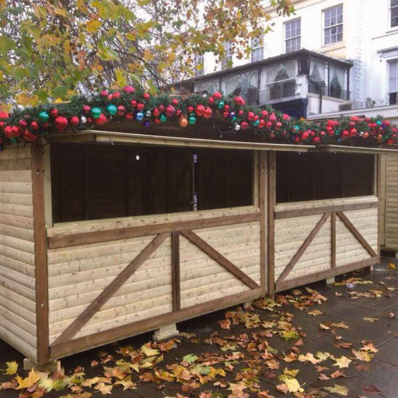 Moorvalley 20' x 8' Deluxe Loglap Connecting Event Chalet | Sheds.co.uk