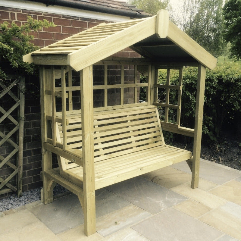 Moorvalley 3 Seater Classic Trellis Arbour | Sheds.co.uk