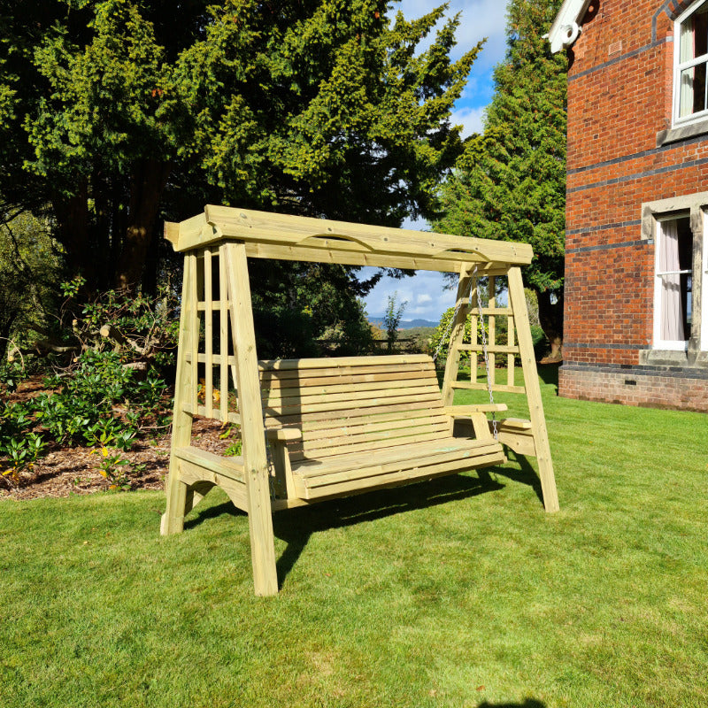 Moorvalley 3 Seater Classic Trellis Swing Seat | Sheds.co.uk