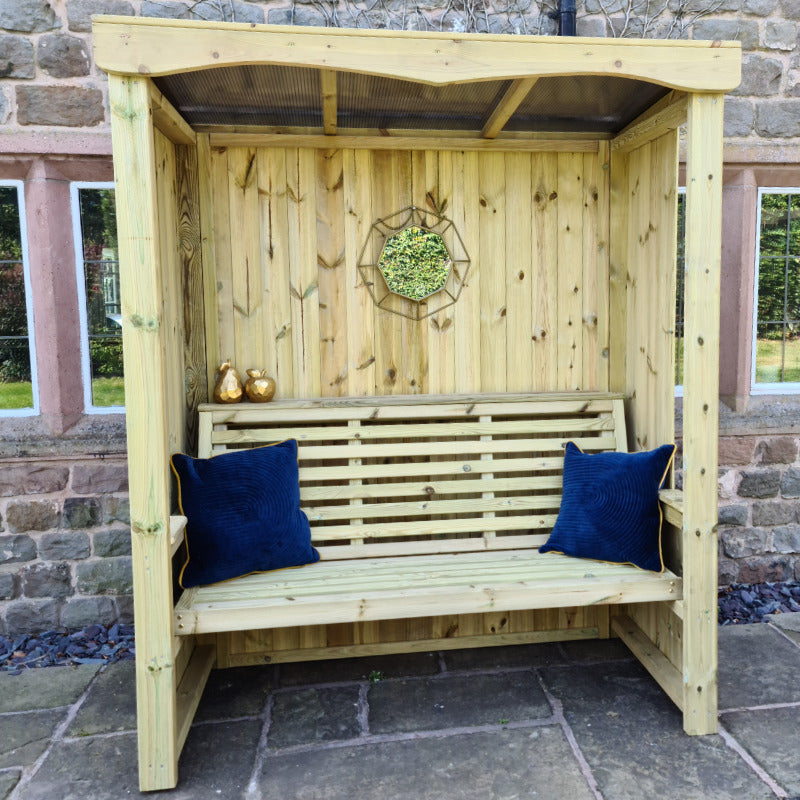 Moorvalley 3 Seater Foxcote Arbour | Sheds.co.uk